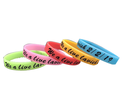 Color Filled Wristbands