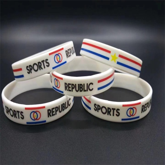 custom printed rubber bracelets
