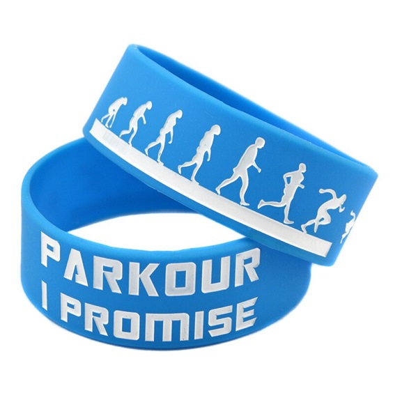 silicone wristband 1recessed logo with 1c colour filling