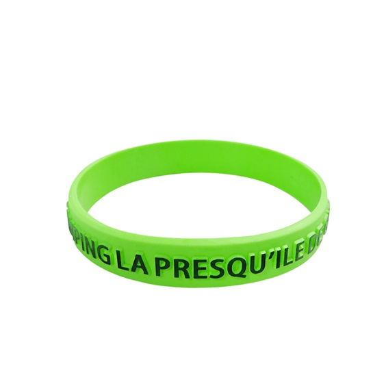 silicone wristband embossed print 13
