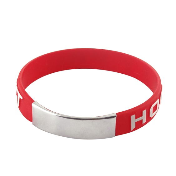 silicone wristband embossed print 6