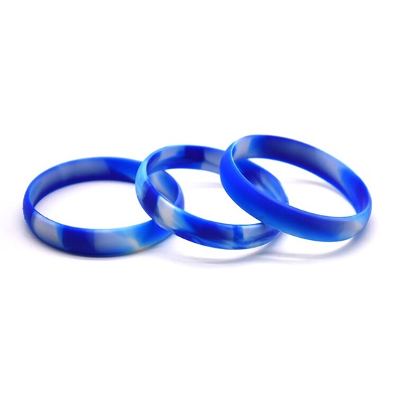 custom swirl silicone wristbands