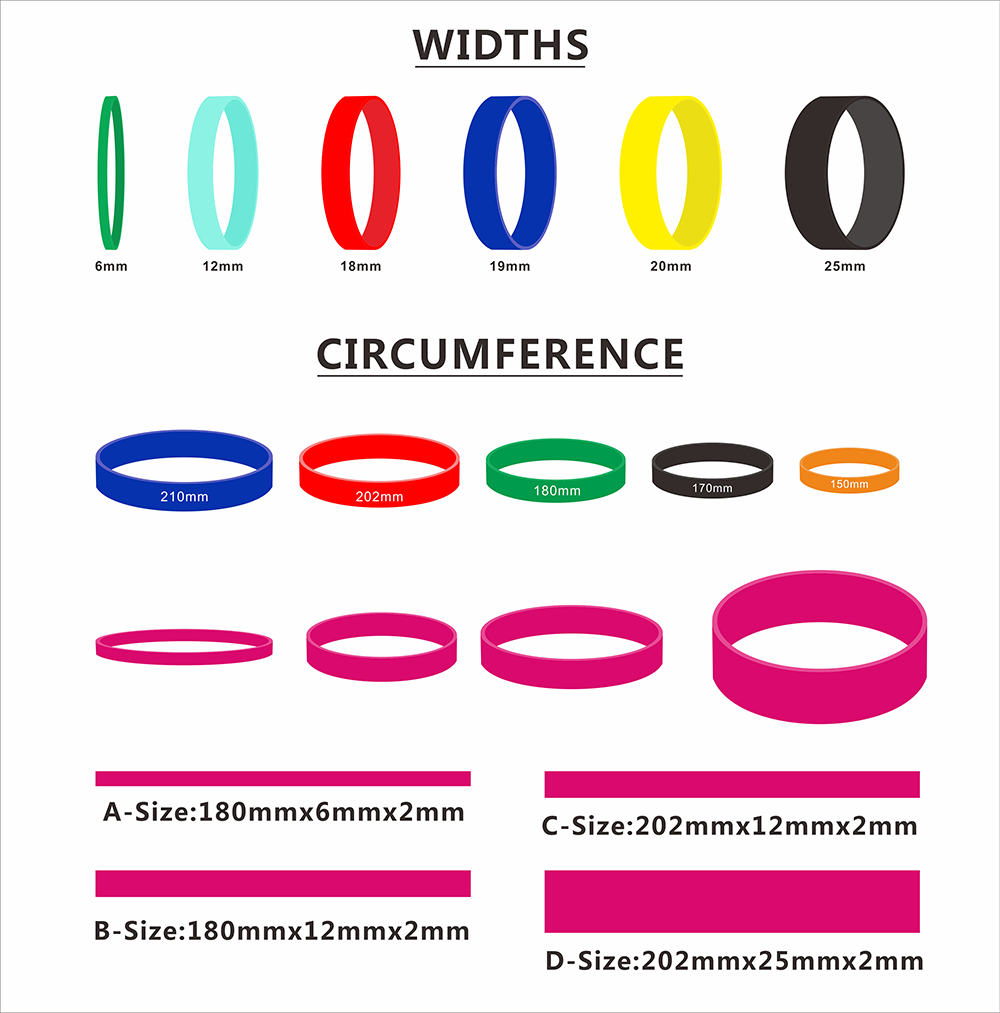 Custom Design of Debossed Silicone Wristbands