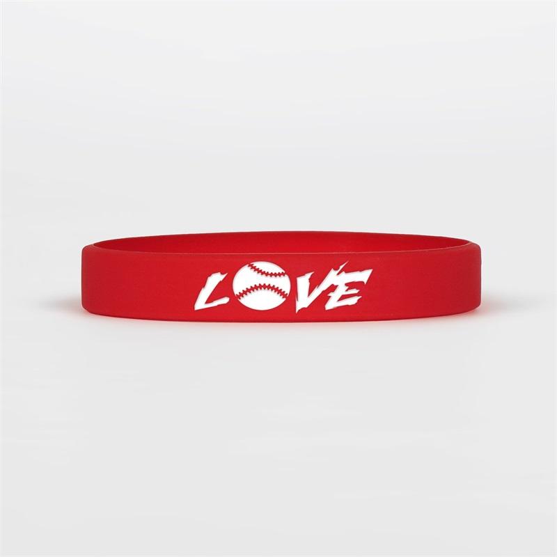 Wholesale Rubber Baseball Bracelets & Baseball Silicone Wristbands