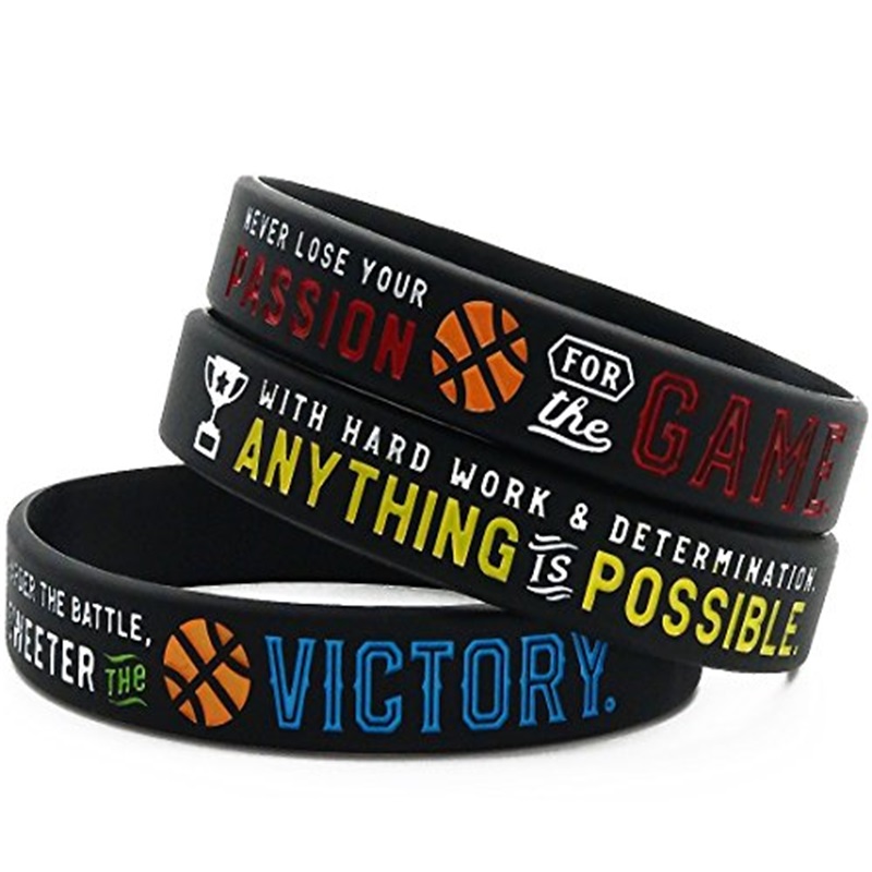 basketball silicone bracelet