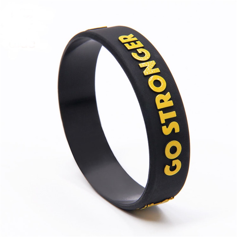 wholesale black silicone wristband