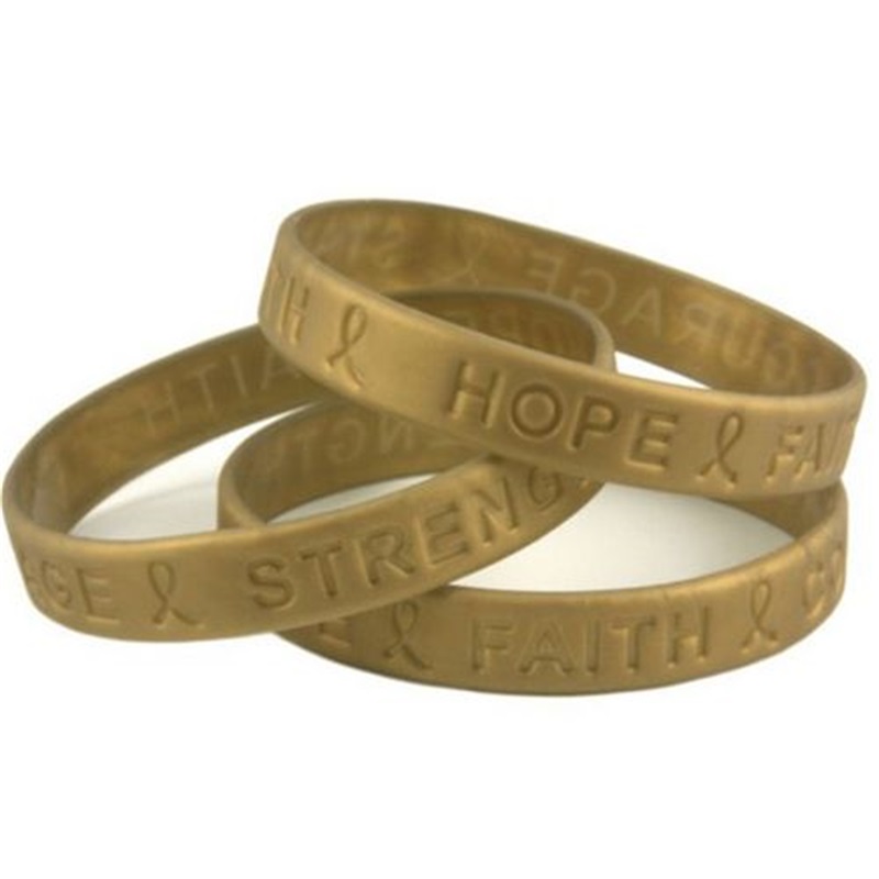 gold silicone bracelets suppliers