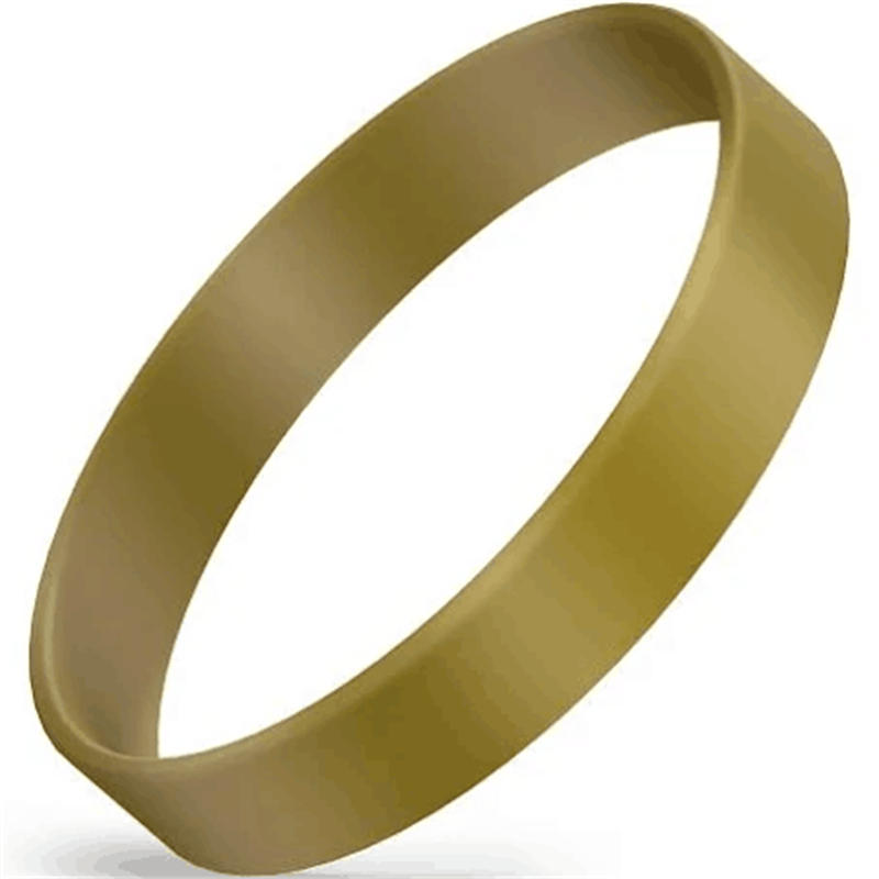gold silicone bracelet