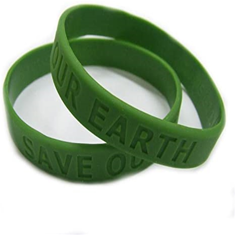 Green Rubber Wristbands