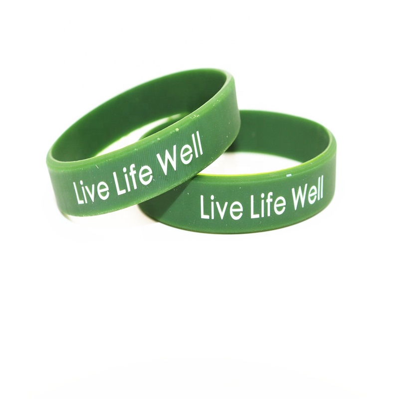 green silicone bracelets