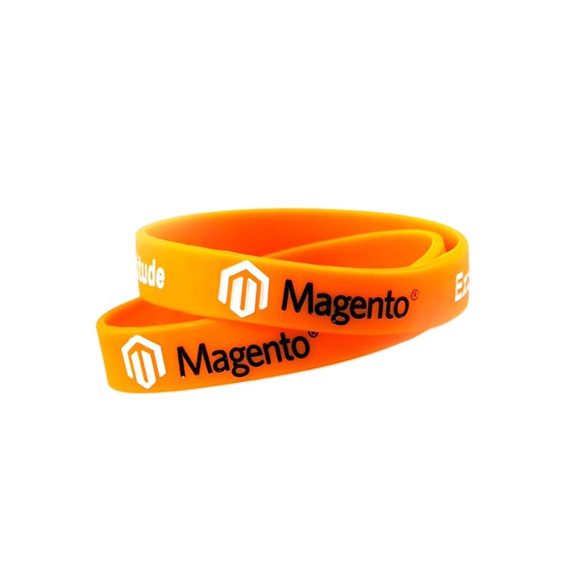 orange silicone bracelet