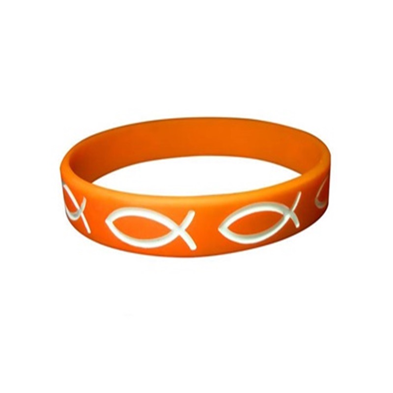 orange silicone bracelets