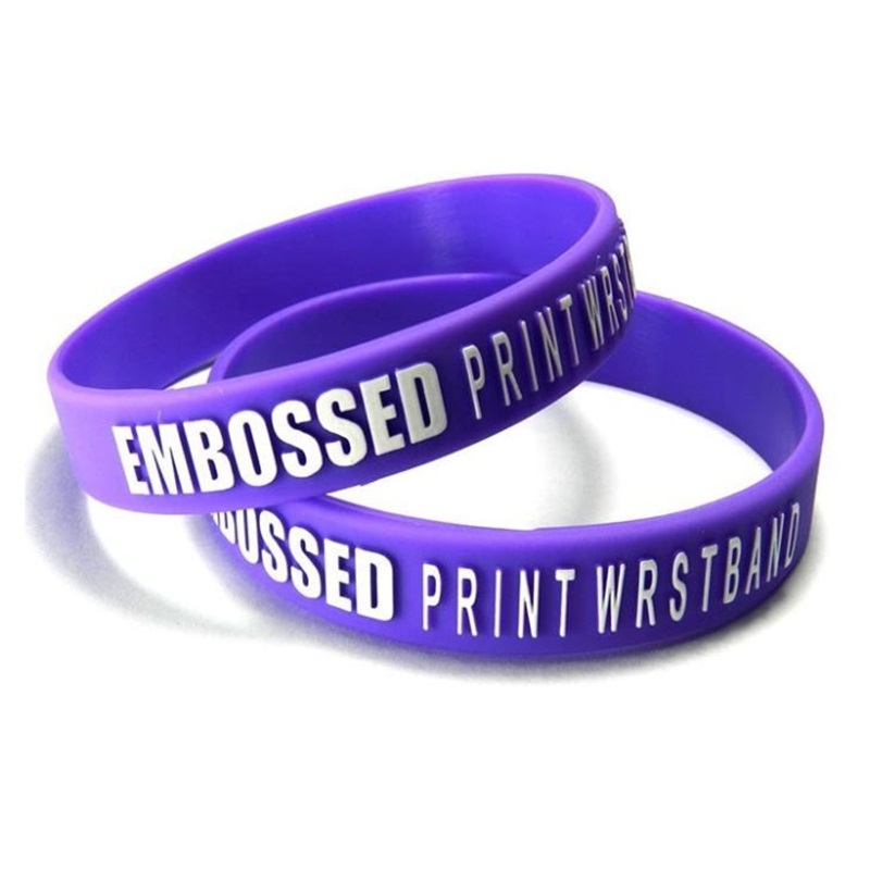 Purple Rubber Wristbands