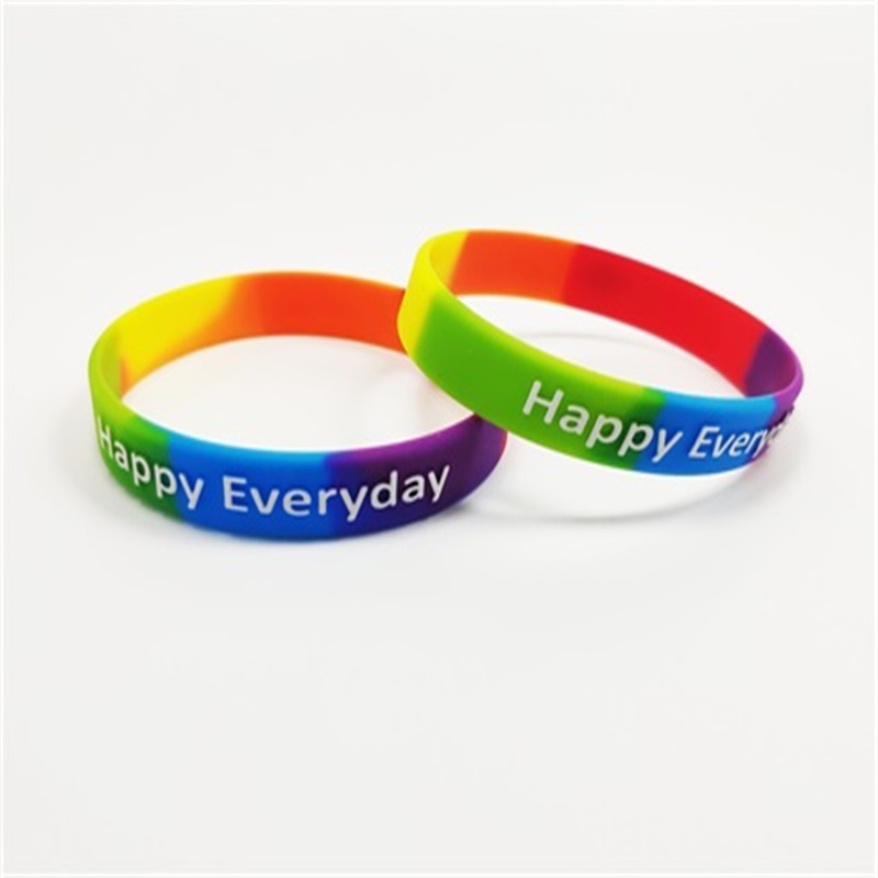 Fun Express - Rainbow Thin Silicone Band - Jewelry - Bracelets - Rubber  Bracelets - 24 Pieces