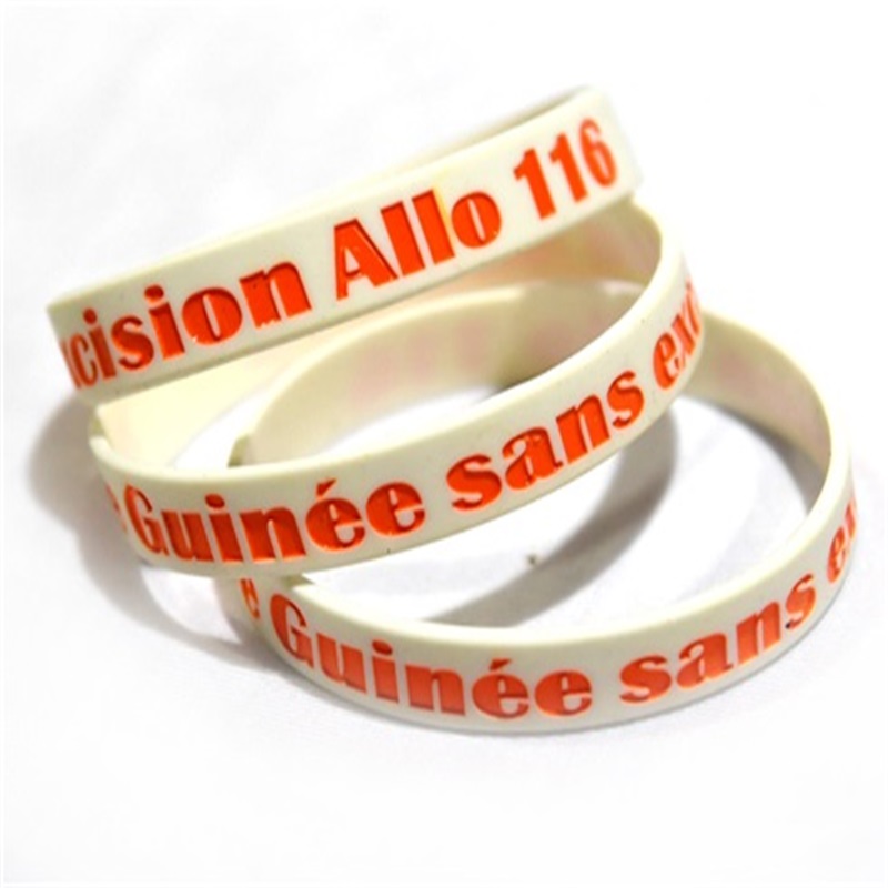Wholesale White Silicone Wristbands