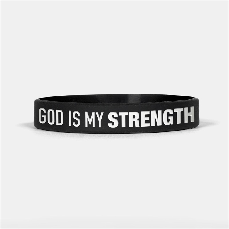 Captiva Mkt Reversible Religious Silicone Wristbands (4 Pack