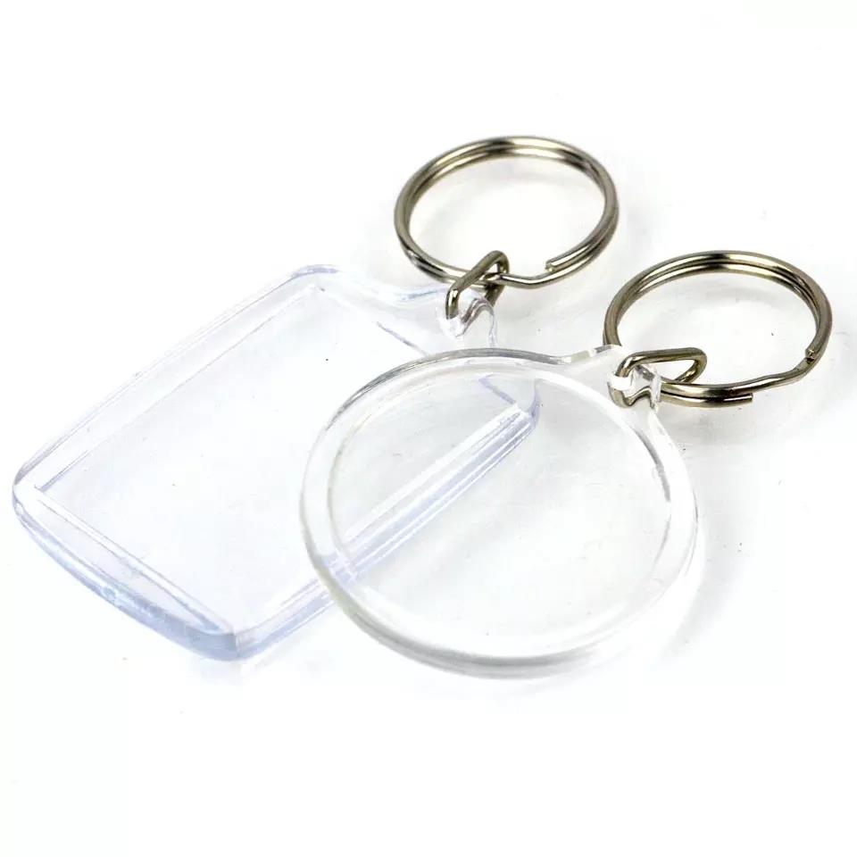 Custom Blank Acrylic Rectangle Keychain Wholesale/Bulk